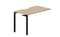 Стол 118х68х75см (эргономичный вырез) - приставной элемент