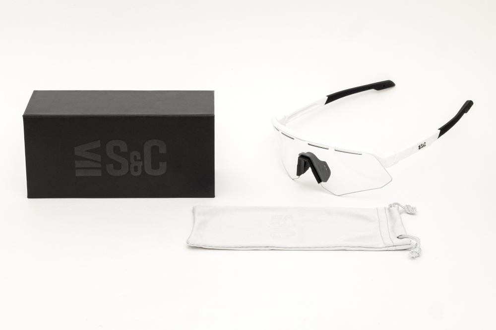 Очки S&C ZACAN Photochromic Clear, Matt white-black