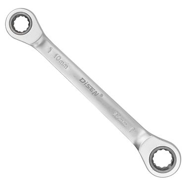 Ключ накидной трещоточный 10х12мм DISEN DS-KT2014M-1012