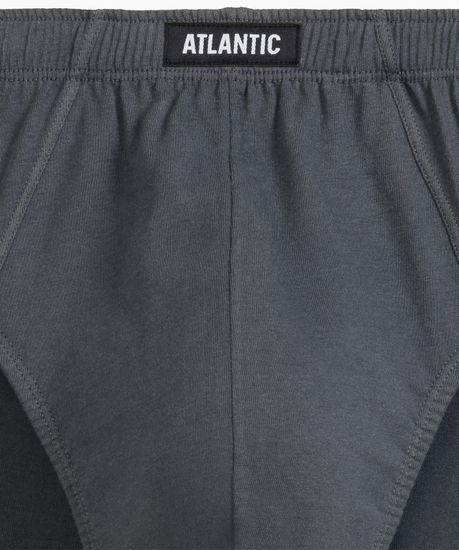 Мужские трусы (5шт) слипы классика Atlantic 5SMP-003, хлопок, темно-синий + темно-голубой + светло-зеленый + индиго + темно-голубой