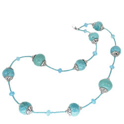 Бусы "Этно" бирюза асс.