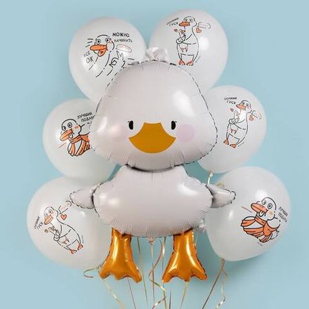 Фонтан шаров "Весёлый гусь"