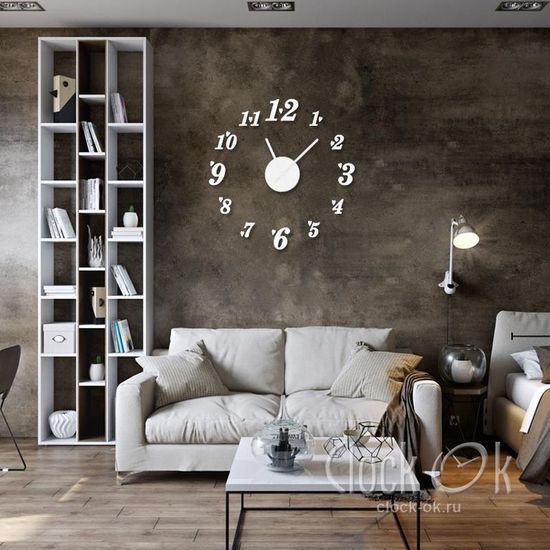 Настенные 3D часы Love Time