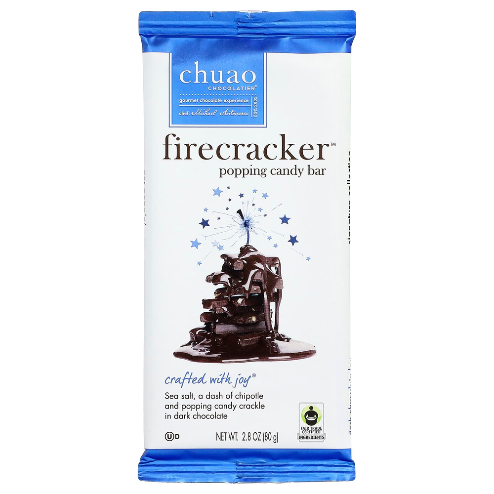 Chuao Chocolatier, темный шоколад, плитка с темным шоколадом, конфета для хрустящей корочки, 80 г (2,8 унции)