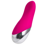 Силиконовый вибромассажер L'EROINA, розовый (10 режимов вибрации) (Цвет: розовый с белым и серебряным)