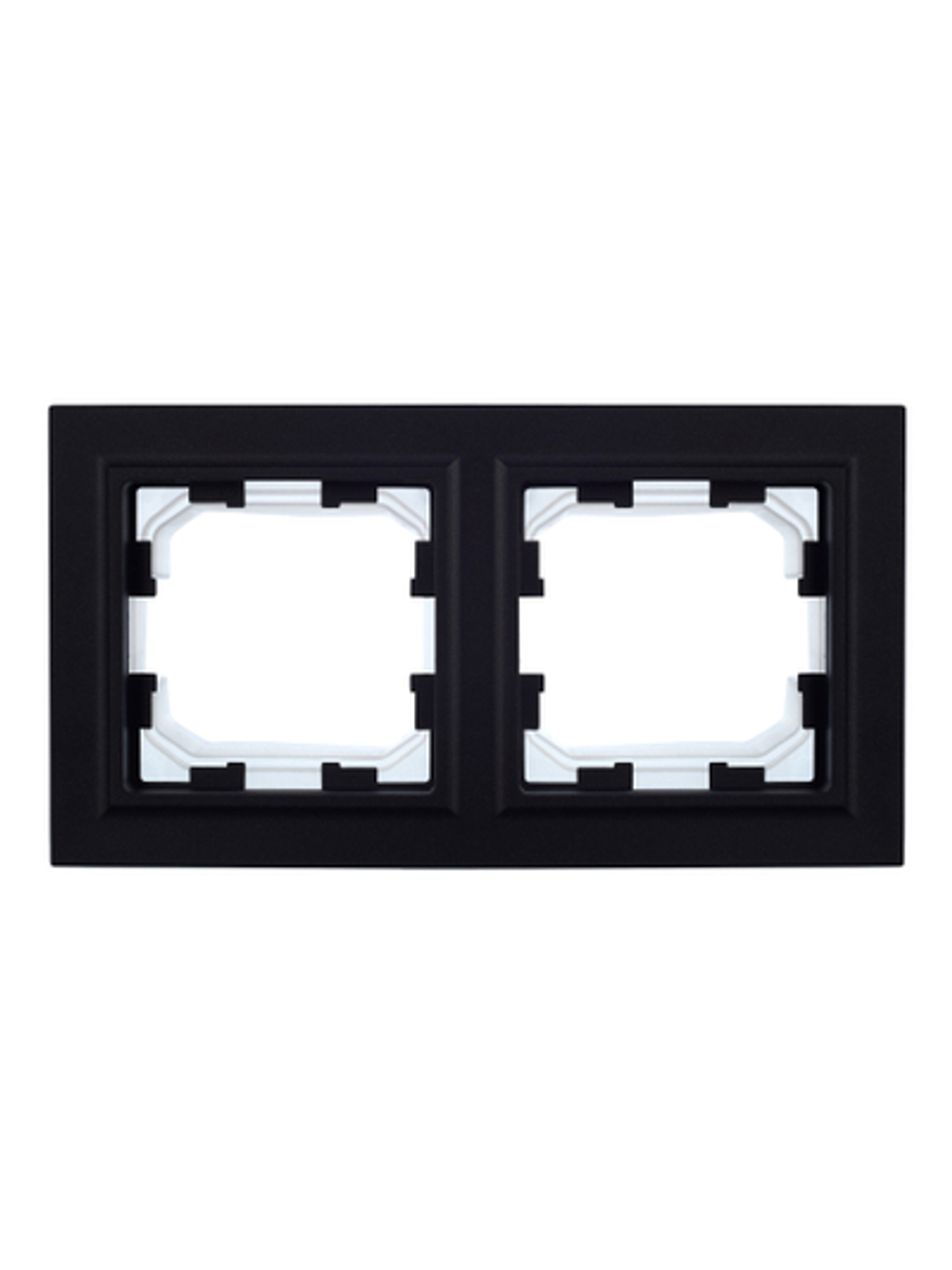 BRITE Рамка 2-местная IP44 РУ-2-БрЧ-44 черный IEK