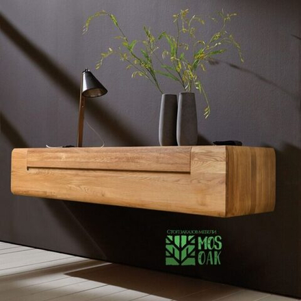 Тумба навесная под ТВ Parma из массива дуба