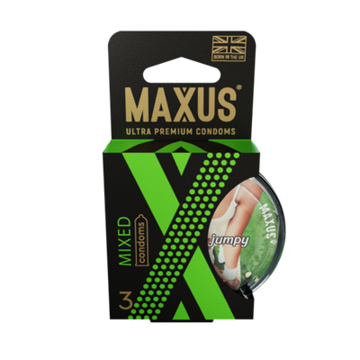 Презервативы MAXUS Mixed №3 в пластиковом кейсе, набор X-Edition, 3 шт