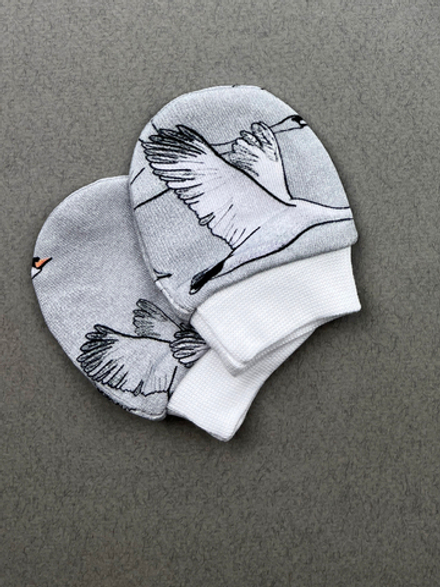 Антицарапки сет из 3х пар LooJoo Журавли / Ветви / Шалфей