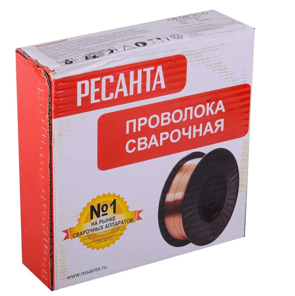 Проволока сварочная Ресанта СВ-08Г2С-O 71/6/53  Ф0,8 мм 5 кг