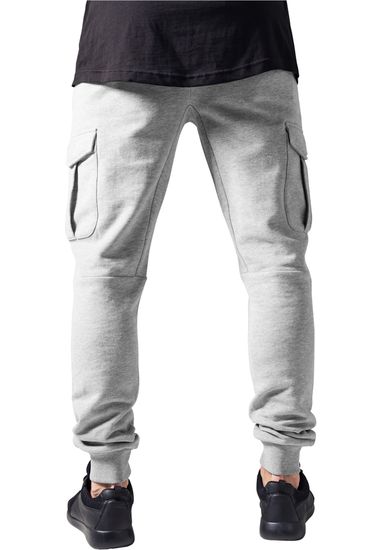 Брюки URBAN CLASSICS Fitted Cargo Sweatpants (Серый (Grey)