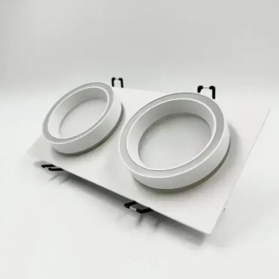 Светильник спот потолочный встраиваемый GX5.3 двойной, точечный белый светодиодный