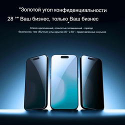 Защитное стекло Nillkin Guardian Full Антишпион для iPhone 17 Air