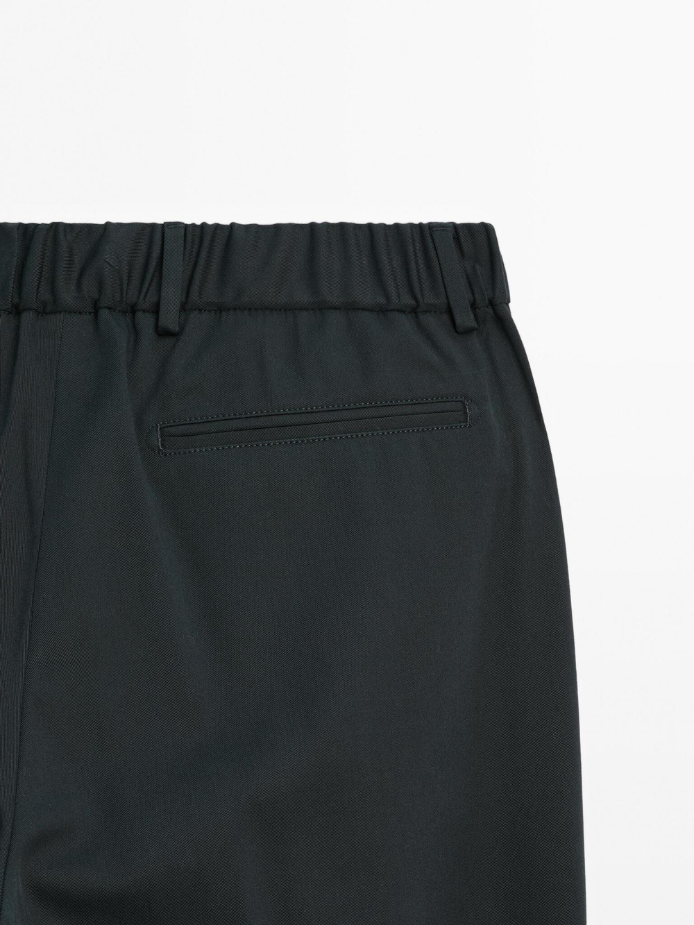 Massimo Dutti Джоггеры из смесового хлопка. темно-синий