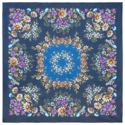 Павловопосадский платок Солнечный танец 1711-14