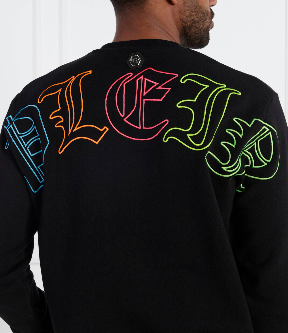 Худи Embroidered LS Philipp Plein - черный(MJO1135 PJO002N)