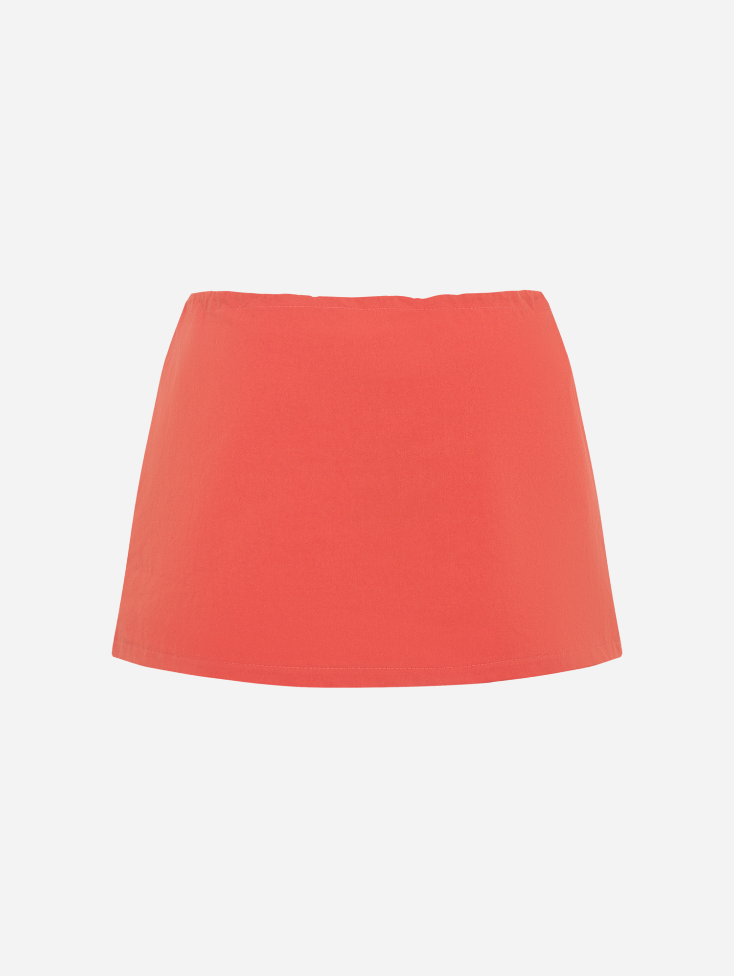 Мини-юбка коралл
