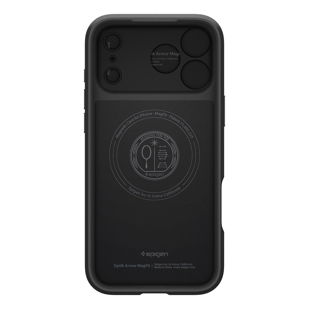 Чехол Spigen Optik Armor Magsafe для iPhone 17 Pro Max черный
