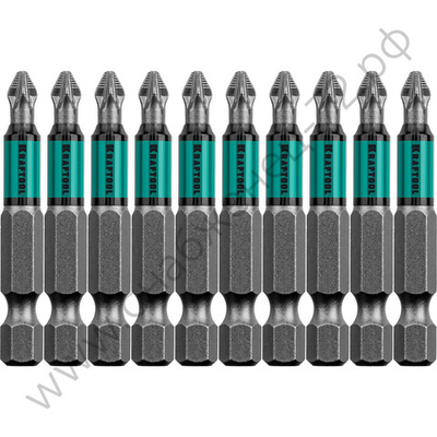 KRAFTOOL OPTIMUM PZ 2, 50 мм, 10 шт, Биты (26124-2-50-10)