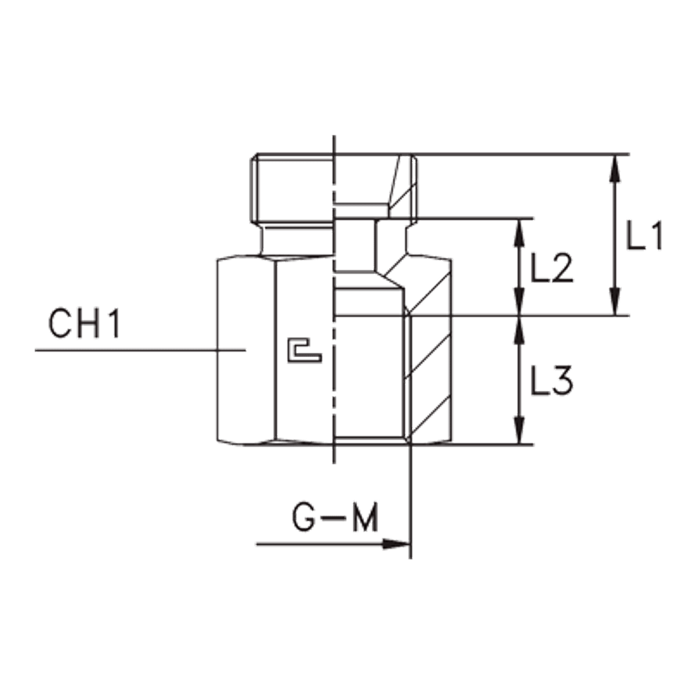 Соединение PS DS30 BSP 1.1/4 (корпус)