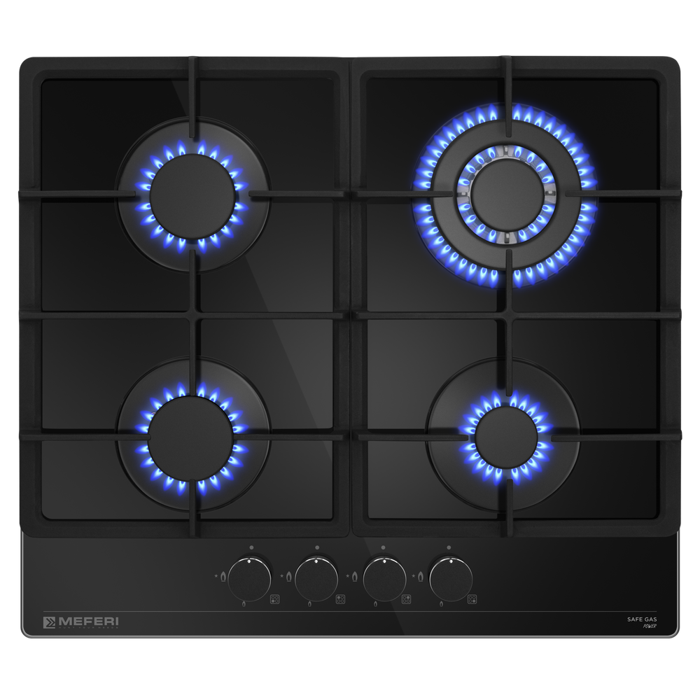 Газовая варочная панель Meferi MGH604BK GLASS POWER фото 18