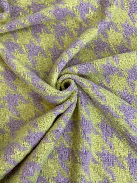 Костюмная принт гусинная лапка, желтый, RH1059