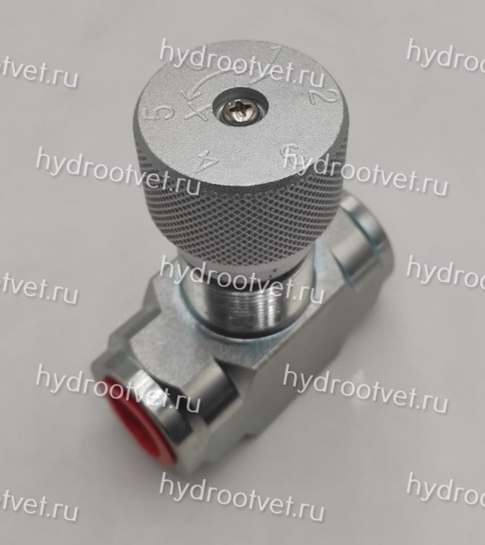 STB-G3/8-11-1 - Дроссель трубного монтажа c рукояткой, G3/8, без обратного клапана