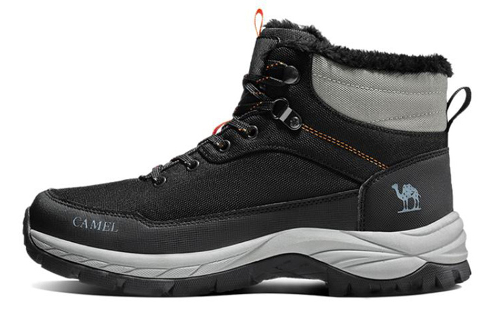 CAMEL Slip Resistant, Abrasion Resistant, Waterproof High top Outdoor Shoes Men"s Fleece Lined