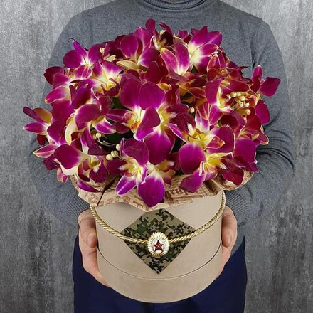 Купить Букет орхидей «‎Защитник»