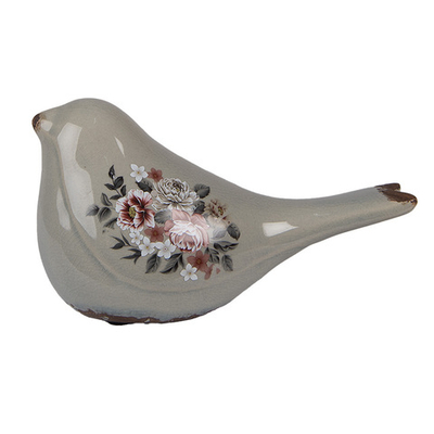 Декор "Птица - розы Клэр" средняя 21x9x11см