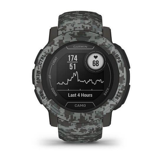 Спортивные прочные часы Garmin Instinct 2, Camo Edition, Graphite Camo, 010-02626-03