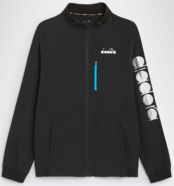Мужская теннисная куртка Diadora FZ Jacket - черный