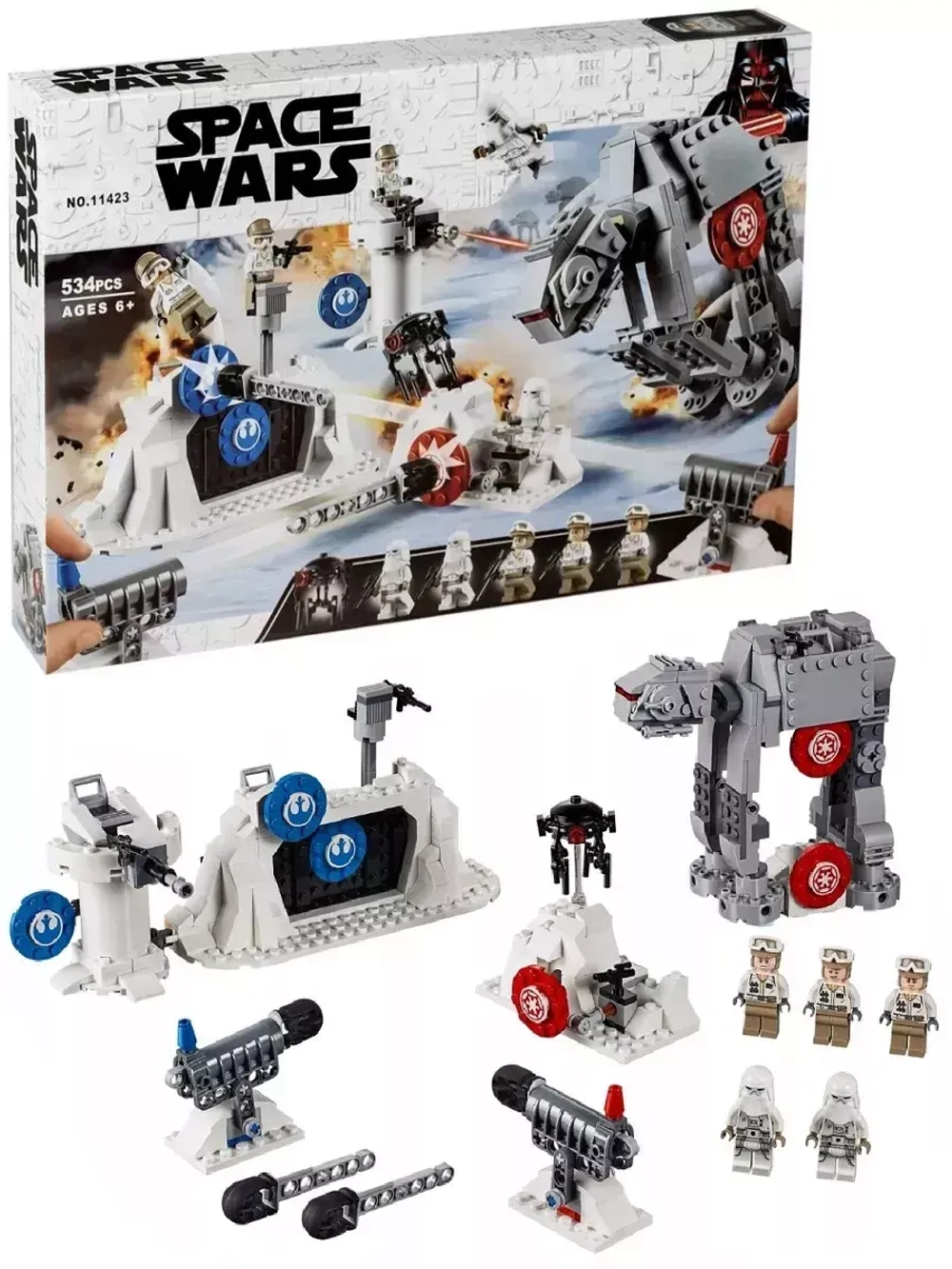 Конструктор Star Wars "Защита базы Эхо" 534 детали 11423
