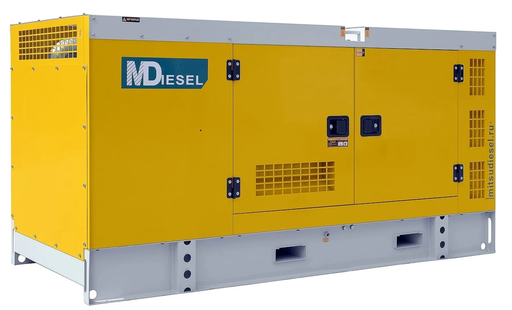 Дизельный генератор 100 кВт Mitsudiesel МД АД-100С-Т400-1РКМ29 в шумозащитном кожухе