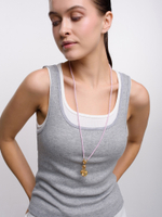 Сотуар "Heart eye cross" pink gold