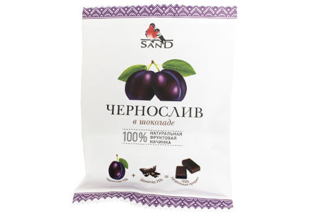 Конфеты шоколадные Sand "Чернослив в шоколаде", 135г