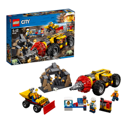 LEGO City: Тяжелый бур для горных работ 60186 — Mining Heavy Driller — Лего Сити Город