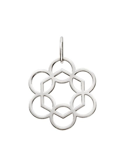 Подвеска Таттва Воздуха Вайю из серебра, вид сзади