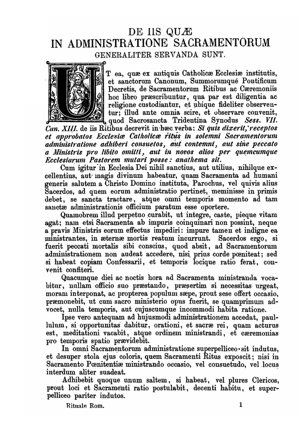 Rituale Romanum. Pauli V. pontificis maximi jussu editum et a Benedicto XIV | Catholic Church