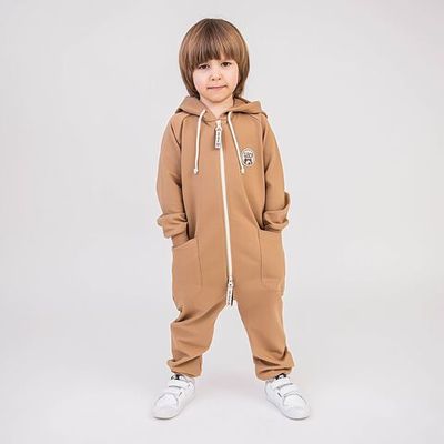 Lightweight hooded jumpsuit - Desert Sand