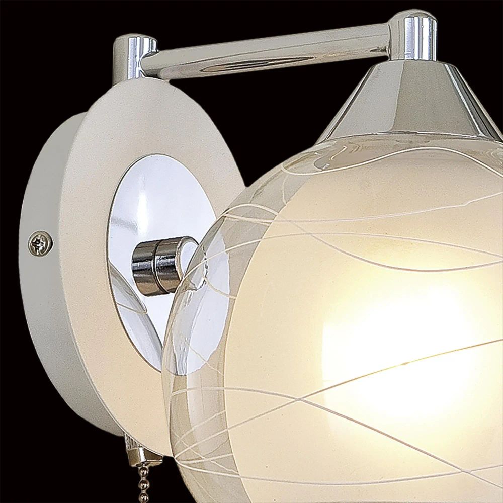 Citilux Буги CL157311 Бра с выключателем Белое Хром