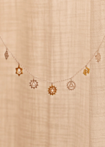 Колье-чокер «Чакры» с позолотой