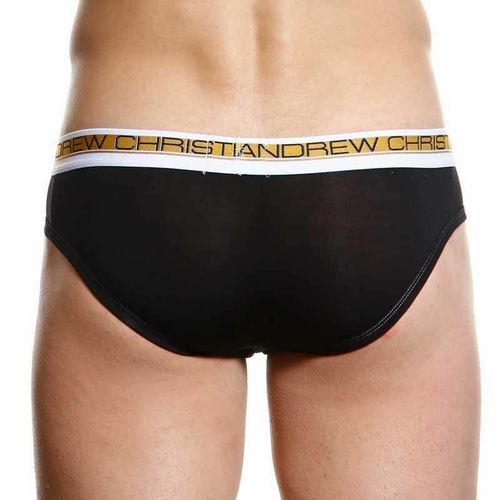 Мужские трусы брифы черные Andrew Christian Slim Focus Brief Black