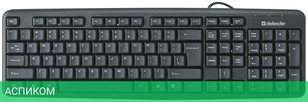 Клавиатура Defender Element HB-520 USB Black (45522)