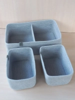 Органайзер для косметики плетеный