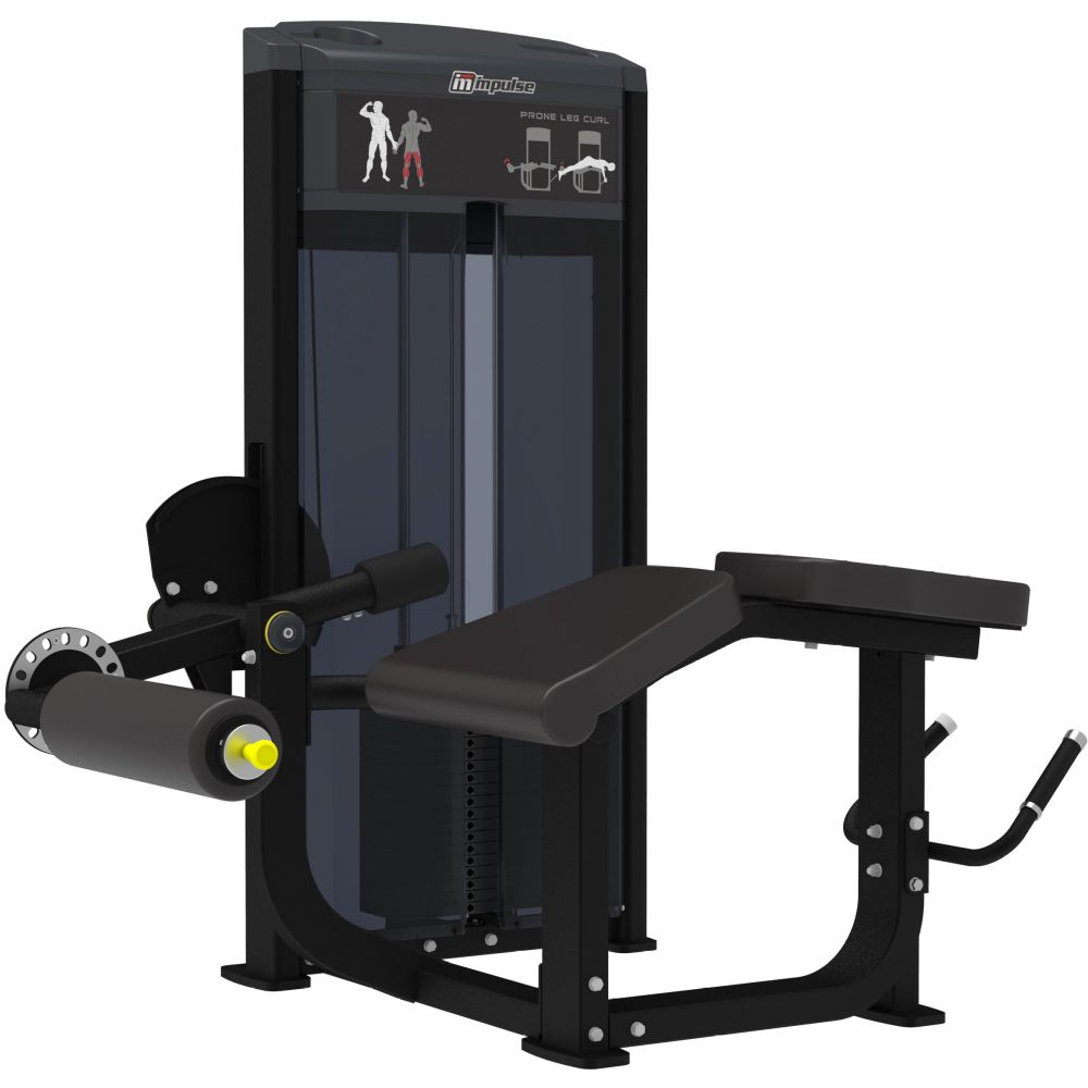 Impulse IF9321 сгибание ног лежа - 91 кг (200 ф.) - полное