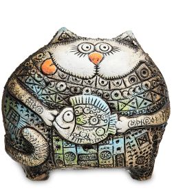 KK- 55 Фигурка «Кот Золотая рота» шамот