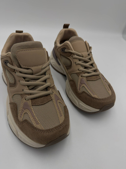 Кроссовки женcкие экокожа арт. 837-6 цвет "песочный,бежевый" 837-6