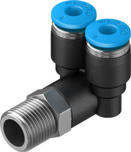 QSYL-1/8-4 Y-образное соединение с цанговым зажимом и резьбой