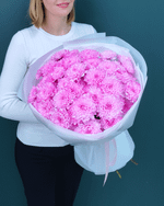 Хризантема кустовая розовая,9шт(00445)